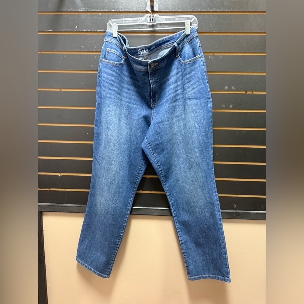 Style & Co. Blue Straight Leg Jeans